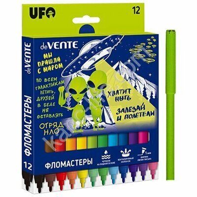 5081124 Фломастеры 12цв "Alien" deVente
